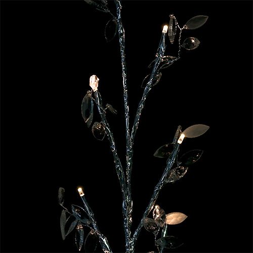Floristik24 Oksahopea lehdillä LED 75cm 2 kpl