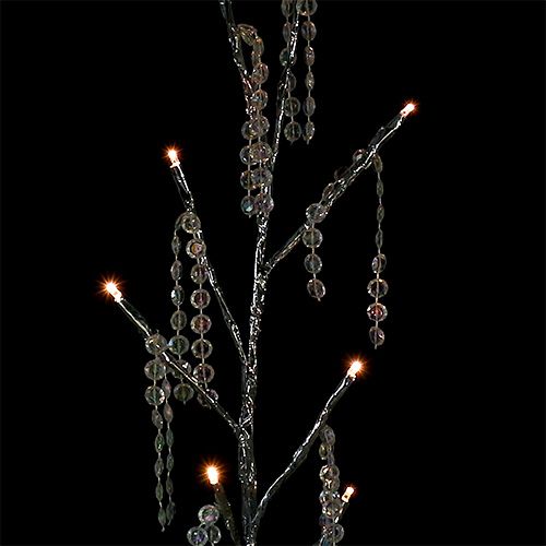 Floristik24 Oksan hopea timantteja LED 75cm Set of 2