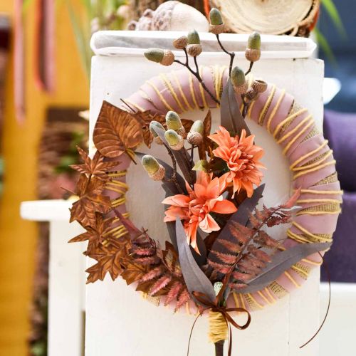 Floristik24 Oksa tammenterholla Ruskea, Vihreä L30cm