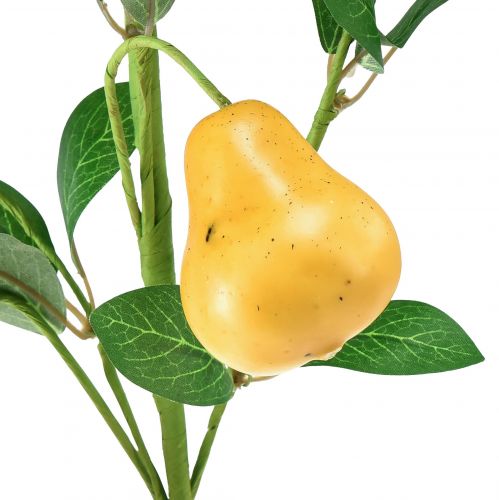 kohteita Keinotekoinen koristeoksa päärynän oksa keltainen oksakoriste 75cm