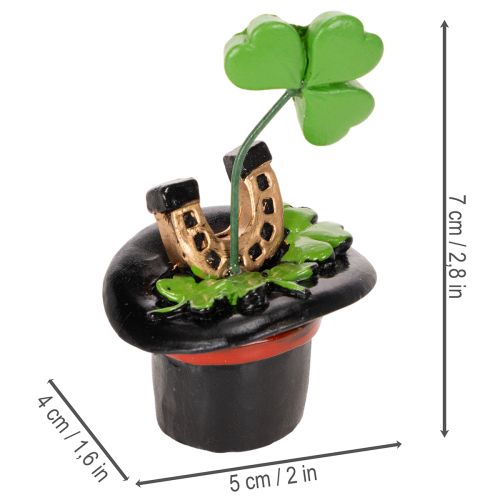 Onnenkalu apila ja kovakuoriainen silinterihatussa, 7 cm, 3 kpl | Floristik24.fi