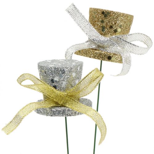 Floristik24 Sylinteritulppa kulta, hopea 3cm 2kpl