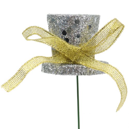 Floristik24 Sylinteritulppa kulta, hopea 3cm 2kpl