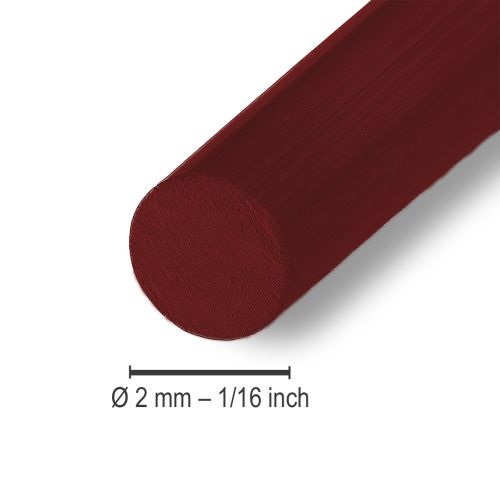 kohteita Alumiinilanka 2mm 100g Bordeaux