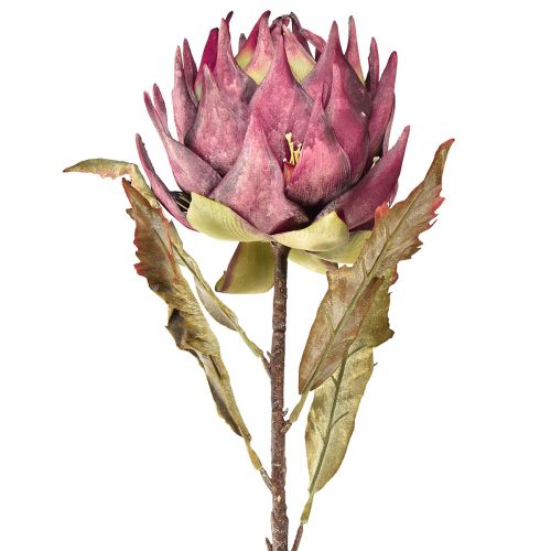 kohteita Keinotekoinen artisokka Suuri tekokukka Kuiva look Violetti 76cm