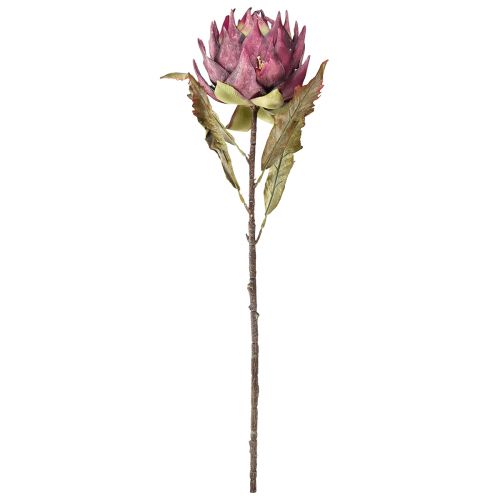 kohteita Keinotekoinen artisokka Suuri tekokukka Kuiva look Violetti 76cm