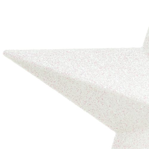 kohteita Säkenöivän valkoinen puun latva 19cm - särkymätön ja kimalteleva, täydellinen tyylikkäisiin joulukoristeisiin
