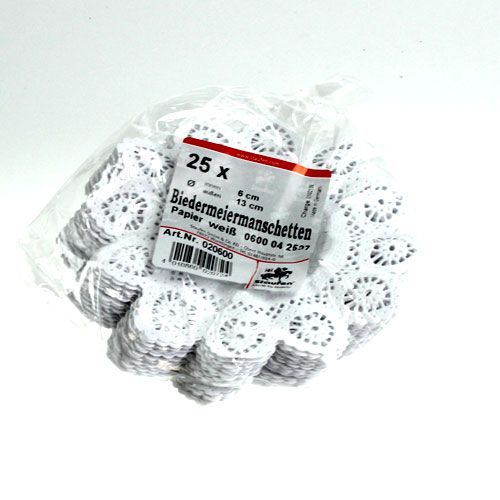 kohteita Biedermeier hihansuut 13cm 25 kpl