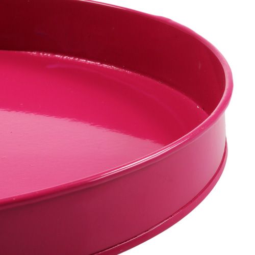 Floristik24 Lasinaluset pyöreät Ø23cm 5kpl. vaaleanpunainen