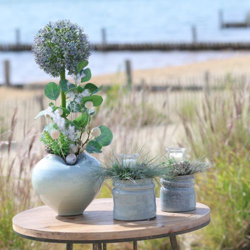 kohteita Keinotekoinen kukkiva allium-oksa, elävän näköinen, 90 cm