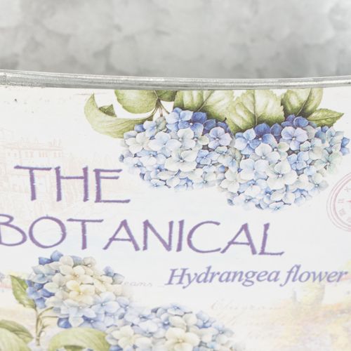 kohteita Kukkakulho kahvoilla, hortensiakuvio, metalli, 26 × 13 × 14,5 cm