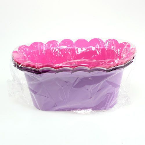 Floristik24 Koristeellinen istutusastia muovi soikea 22x12cm 10kpl