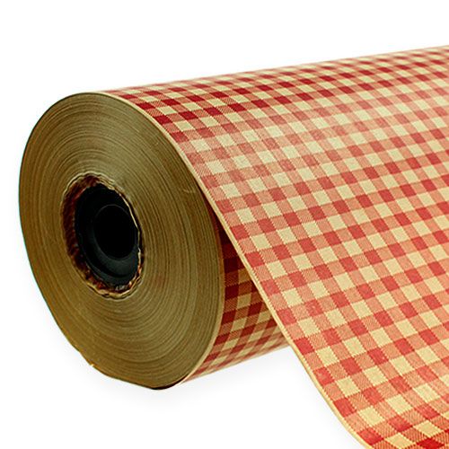 Kukkasilkki 75cm ruudullinen punainen 8kg
