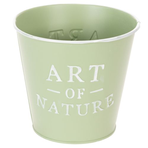 kohteita Sinkkiruukku, mintunvihreä, Ø15cm, korkeus13.5cm