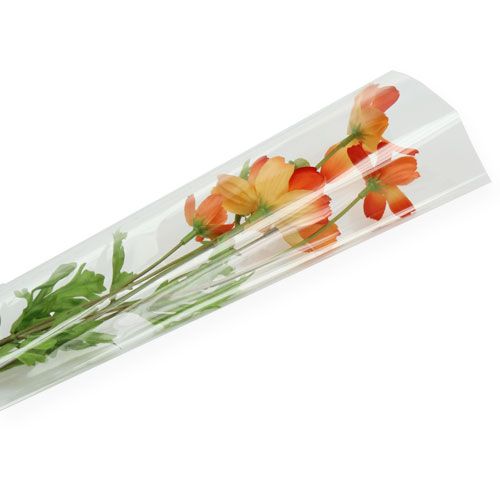 Floristik24 Kukkapussi aihio läpinäkyvä L60 L14cm - 3cm 50kpl VÄÄRÄ TUOTE