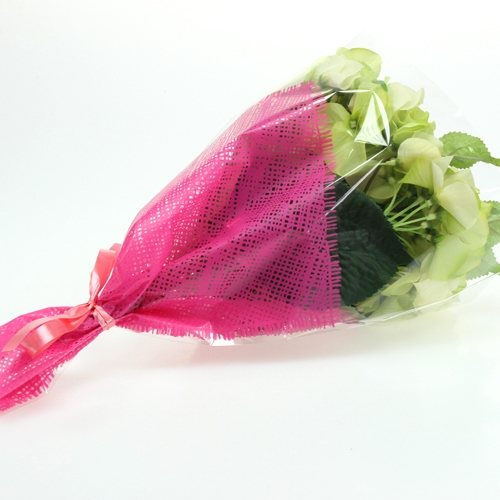 kohteita Kukkalaukku pinkki L40cm L12-30cm 50 kpl