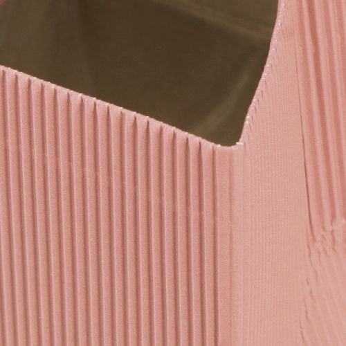 Floristik24 Kukkakassi kukkalaukku pinkki lohi 12cmx12cm 6 kpl