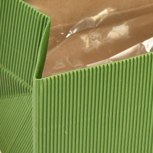 kohteita Kukkaistutuskone Pitkä Ribbed Green Oliivinvihreä 24x12cm 6 kpl