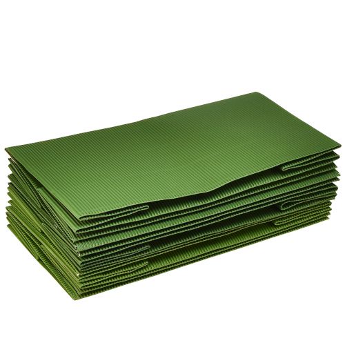 kohteita Kukkaistutuskone Pitkä Ribbed Green Oliivinvihreä 24x12cm 6 kpl
