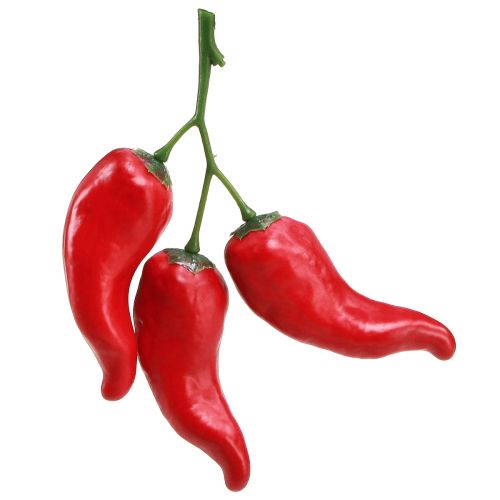 kohteita Chili paprikat punainen ruokanukke 9cm oksassa 3 kpl