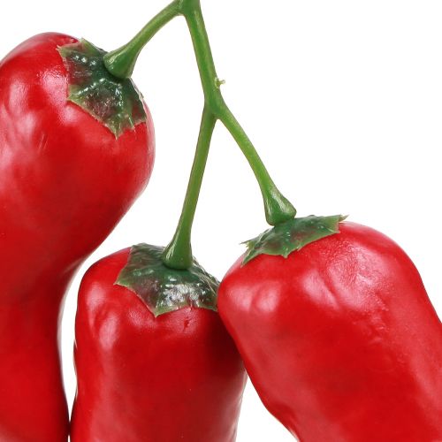 kohteita Punaisten chilipaprikoiden ruokanukke 9cm oksalla
