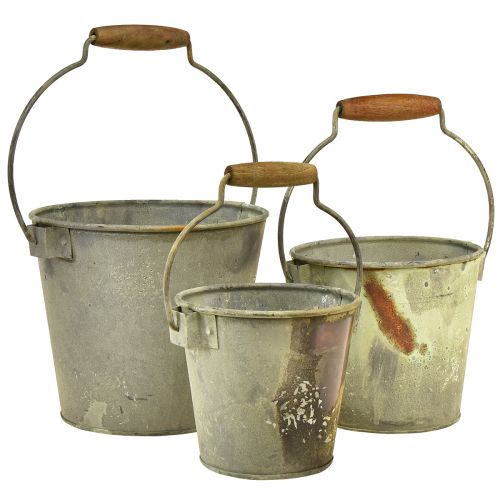 kohteita Koristeellinen kauha metalli rust vintage Ø15/17,5/22cm 3 kpl setti