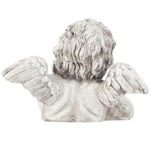 kohteita Koristeellinen enkelihahmo polyresin hautakoristeet harmaa valkoinen K6cm 3 kpl
