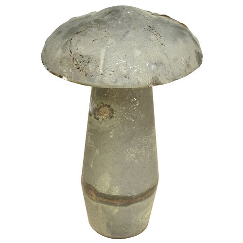 Floristik24 Koristeellinen Mushroom Metal Autumn Green Rust Vintage 30cmx50cm