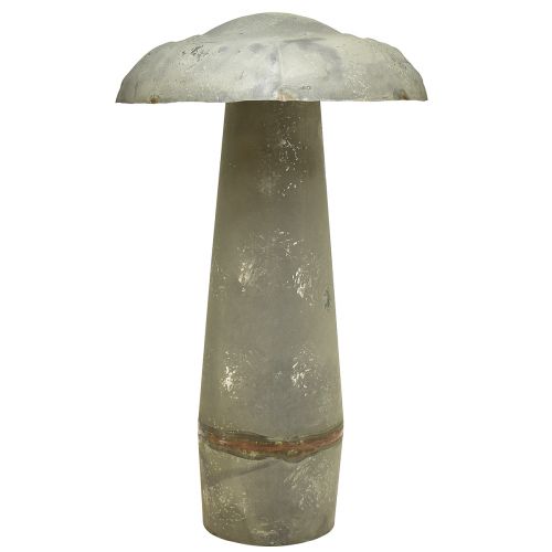 Floristik24 Koristeellinen sienimetallinen syksykoristelu ruosteenvihreä vintage 36cmx62cm