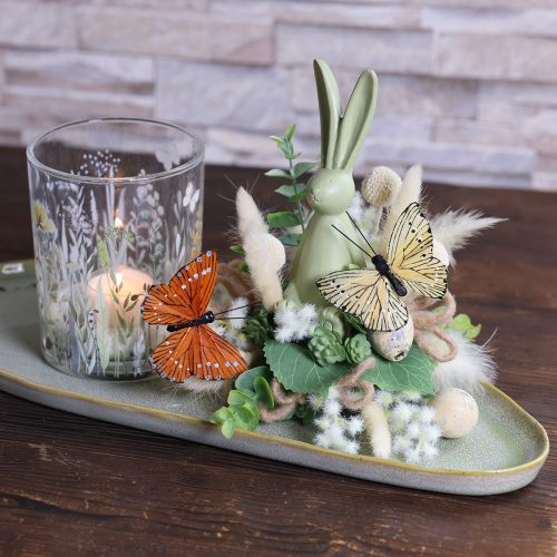 kohteita Koristeelliset perhoset lankaverkossa värikkäisiin pöytäkoristeisiin, 7 cm, 12 kpl