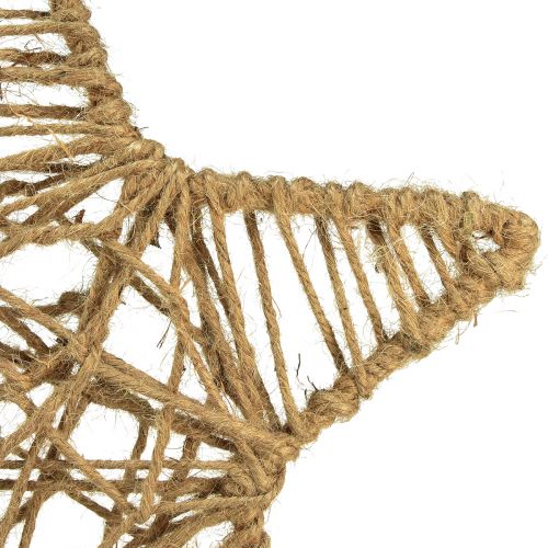 kohteita Luonnonjuutista valmistettu koristetähti riipputähdelle 28cm 4 kpl