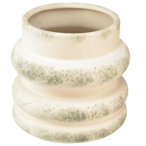kohteita Koristeellinen kylvökone kuiviin asetelmiin kerman harmaa-vihreä 16×16cm