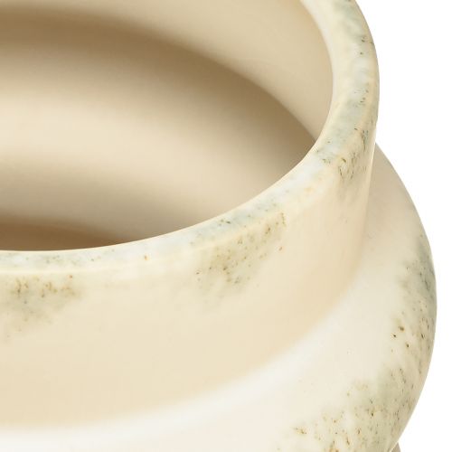 kohteita Koristeellinen kylvökone kuiviin asetelmiin kerman harmaa-vihreä 16×16cm