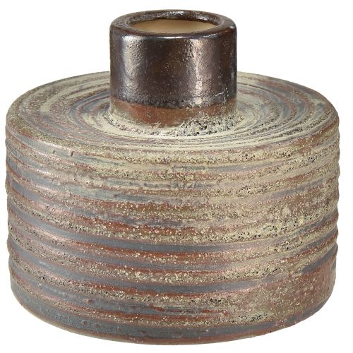 kohteita Koristemaljakko keraaminen keraaminen maljakko ruskea sininen harmaa 12x10,5cm 2kpl