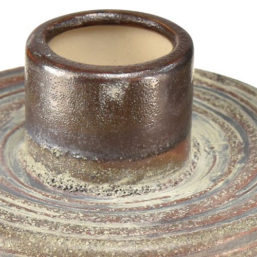 kohteita Koristemaljakko keraaminen keraaminen maljakko ruskea sininen harmaa 12x10,5cm 2kpl