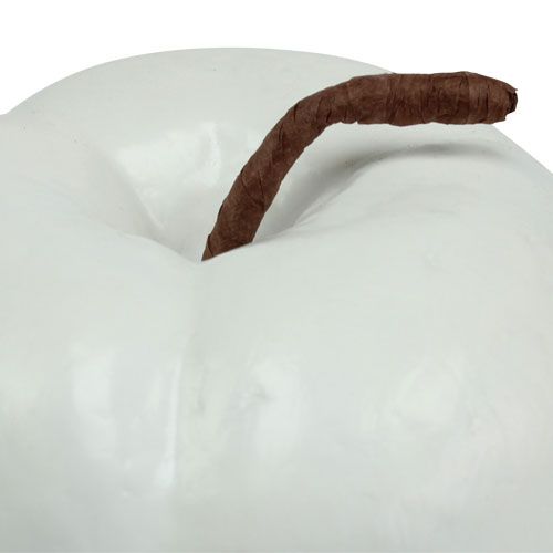 kohteita Keinotekoinen hedelmäkoriste omena valkoinen 18cm