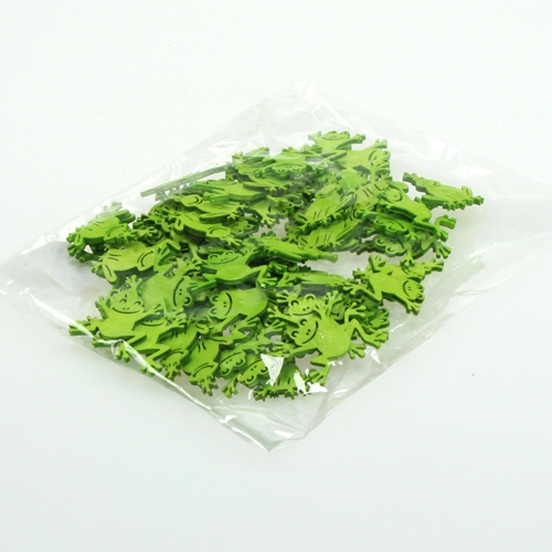 Floristik24 Scatter koriste puinen sammakonvihreä 4cm 72 kpl