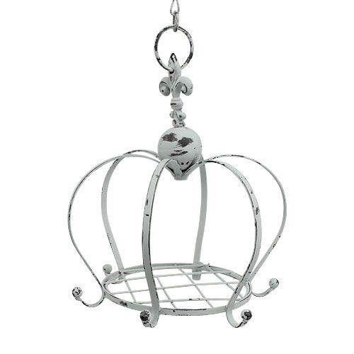 Floristik24 Koristeellinen kruunu valkoisen ripustamiseen Ø20cm