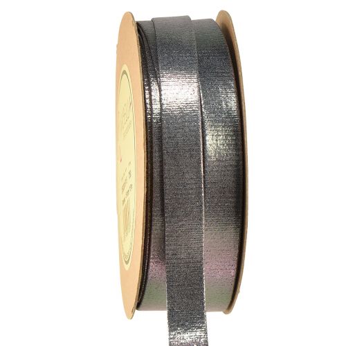 Floristik24 Koristenauha hopea metallinen look korunauha 15mm 15m