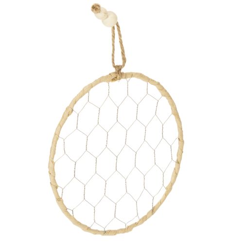 Koristeelliset metalliset raffia-ripustusrenkaat, Ø20cm, 4 kpl, boheemi seinäkoriste, ikkunakoriste