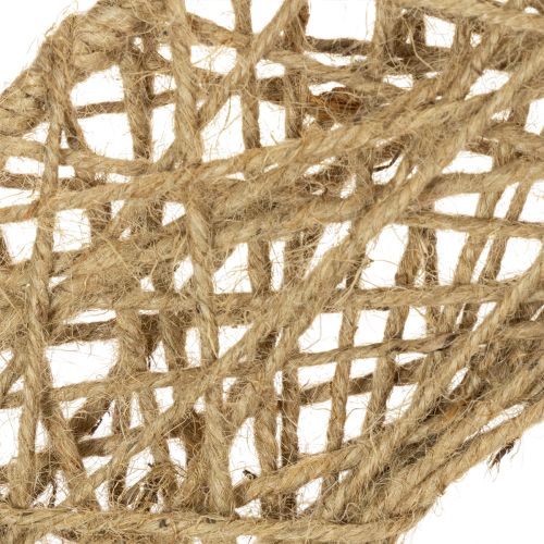 Koristeelliset juuttirenkaat, luonnollinen riippuva koriste, boheemi tyyli, Ø38cm, 2 kpl, metallirenkaat, seinäkoriste, ikkunakoriste | Floristik24.fi