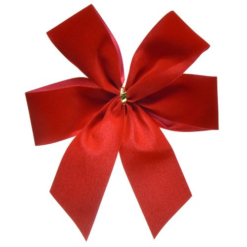 kohteita Koristerusetti punainen samettijousi 4cm leveä joulujousi ulkokäyttöön 15×18cm 2kpl