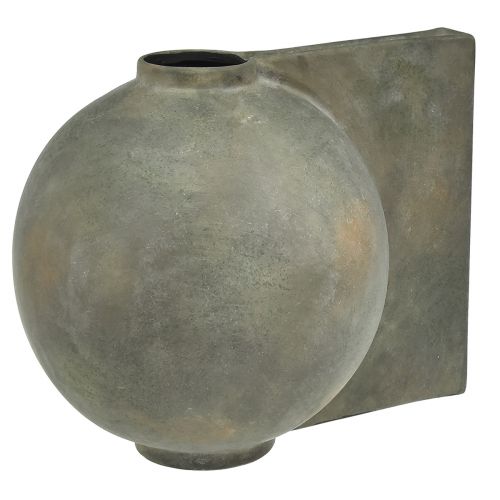 kohteita Koristeellinen keraaminen antiikkimaljakko pronssinharmaa 30×20×24cm