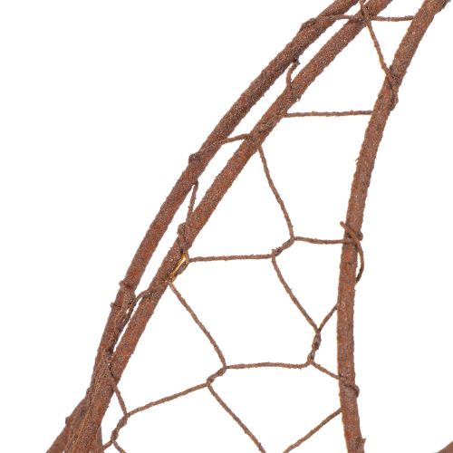 Metallikori, metallinen istutusastia, kevätkoriste, pääsiäiskori, ruskea, ruosteenvärinen, K34cm P30cm | Floristik24.fi