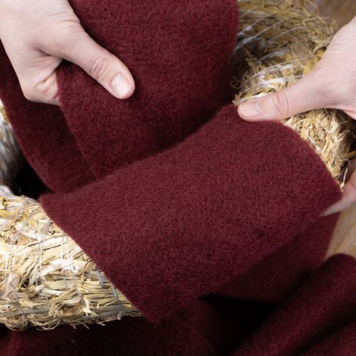 kohteita Huopavillanauha, tummanpunainen, 15 cm x 5 m, koristeluun ja askarteluun