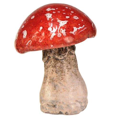 kohteita Viehättävät keraamiset myrkkysieni koristeet - punainen valkoisilla pisteillä, 8,6 cm - Ihanteellinen puutarhakoristelu - 3 kpl pakkaus