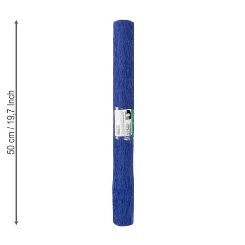 kohteita Kukkaistyylin kreppipaperi tummansininen 50x250cm