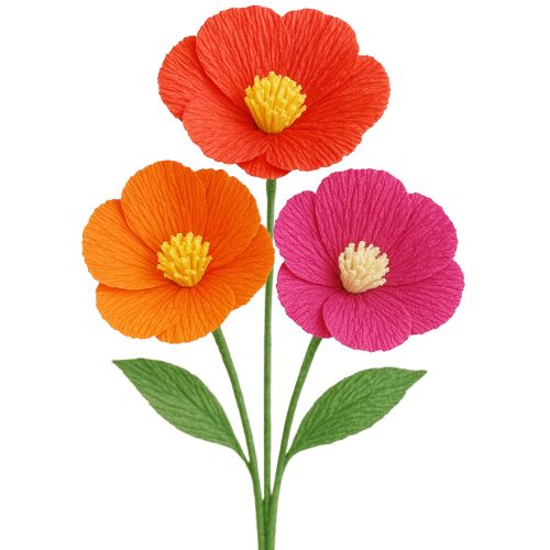 Floristik24 Kukkakaupan kreppipaperi pinkki 50x250cm