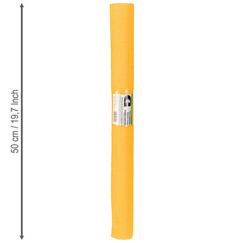 kohteita Kukkaistyylin kreppipaperi auringonkeltainen 50x250cm