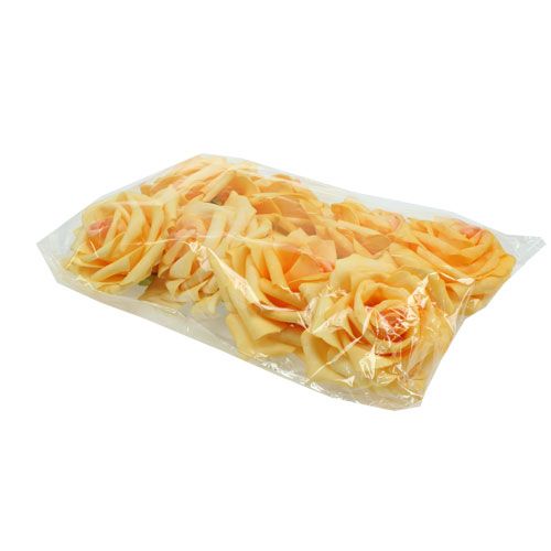 Floristik24 Vaahtomuovi ruusunkeltainen Ø10cm 8 kpl